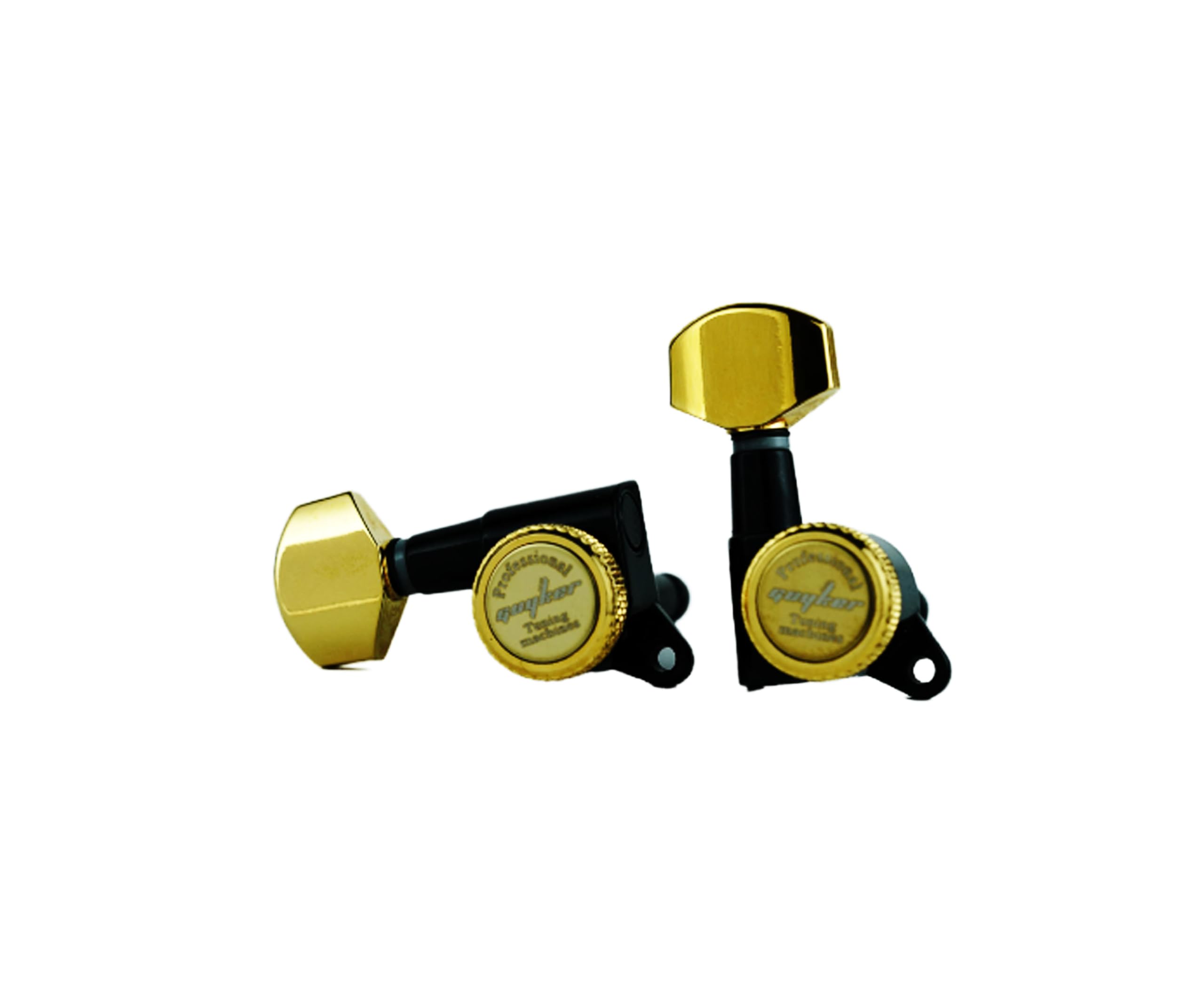 Guyker Guitar Locking Tuners (3L + 3R) - 1:18 Lock String Tuning Key Pegs Machine Head Replacement for ST TL SG LP Style Electri